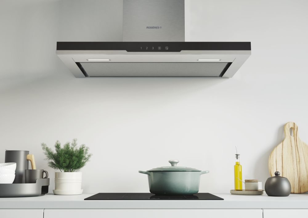 Rosieres RDSV985PN Wall-mounted Black, Stainless steel 800 m³/h – image 2
