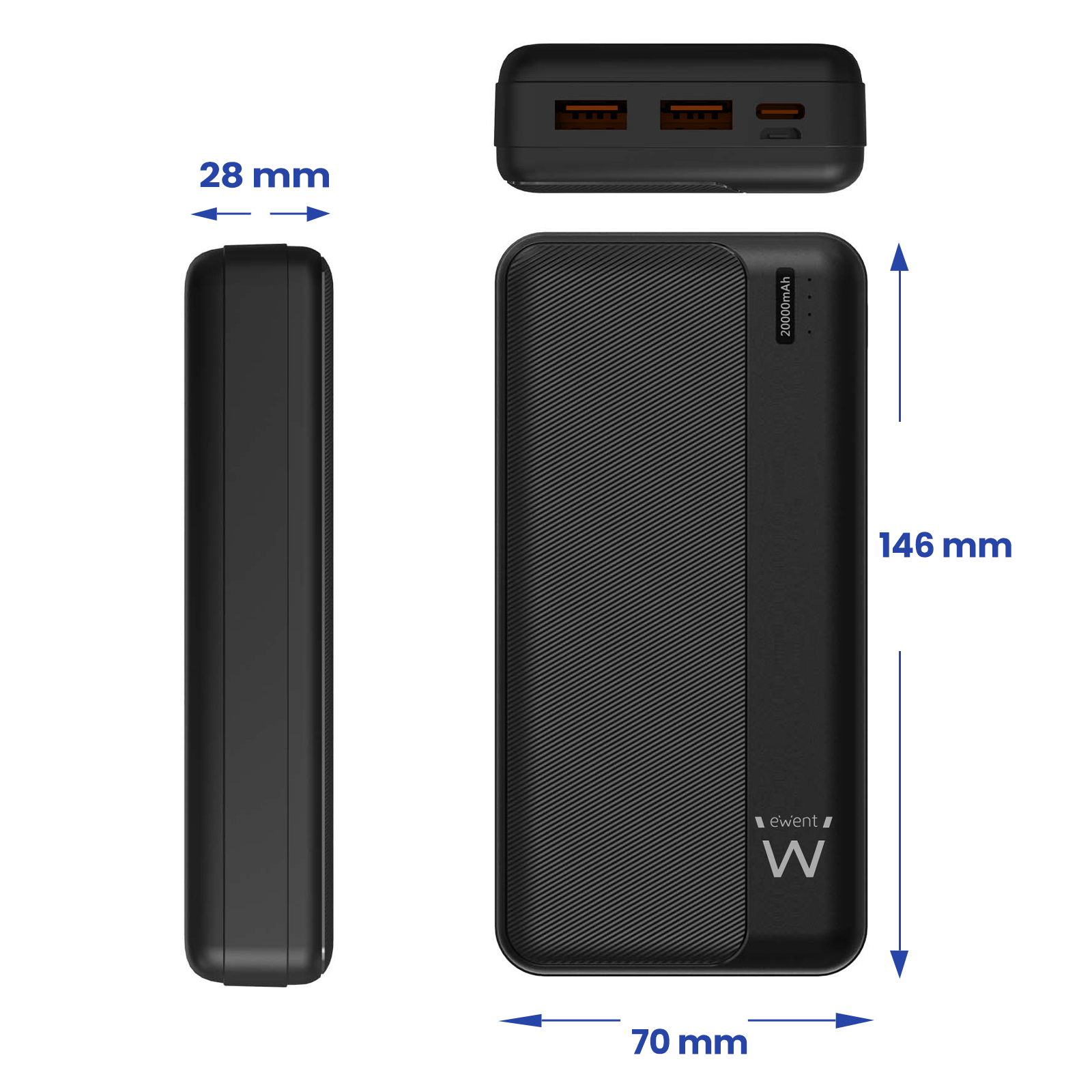 Ewent POWER BANK 20000mAh PD 22.5W – image 2