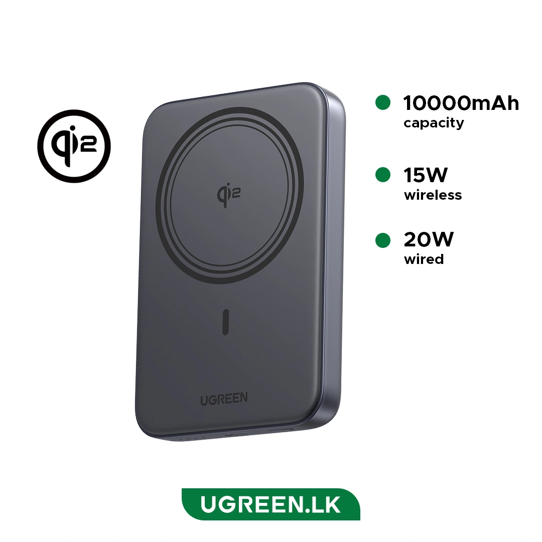 Ugreen 10000mAh Magnetic Wireless Power Bank - Grey – image 2