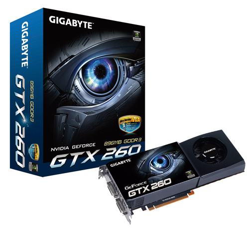 GIGABYTE GV-N26UD-896M graphics card NVIDIA GeForce GTX 260