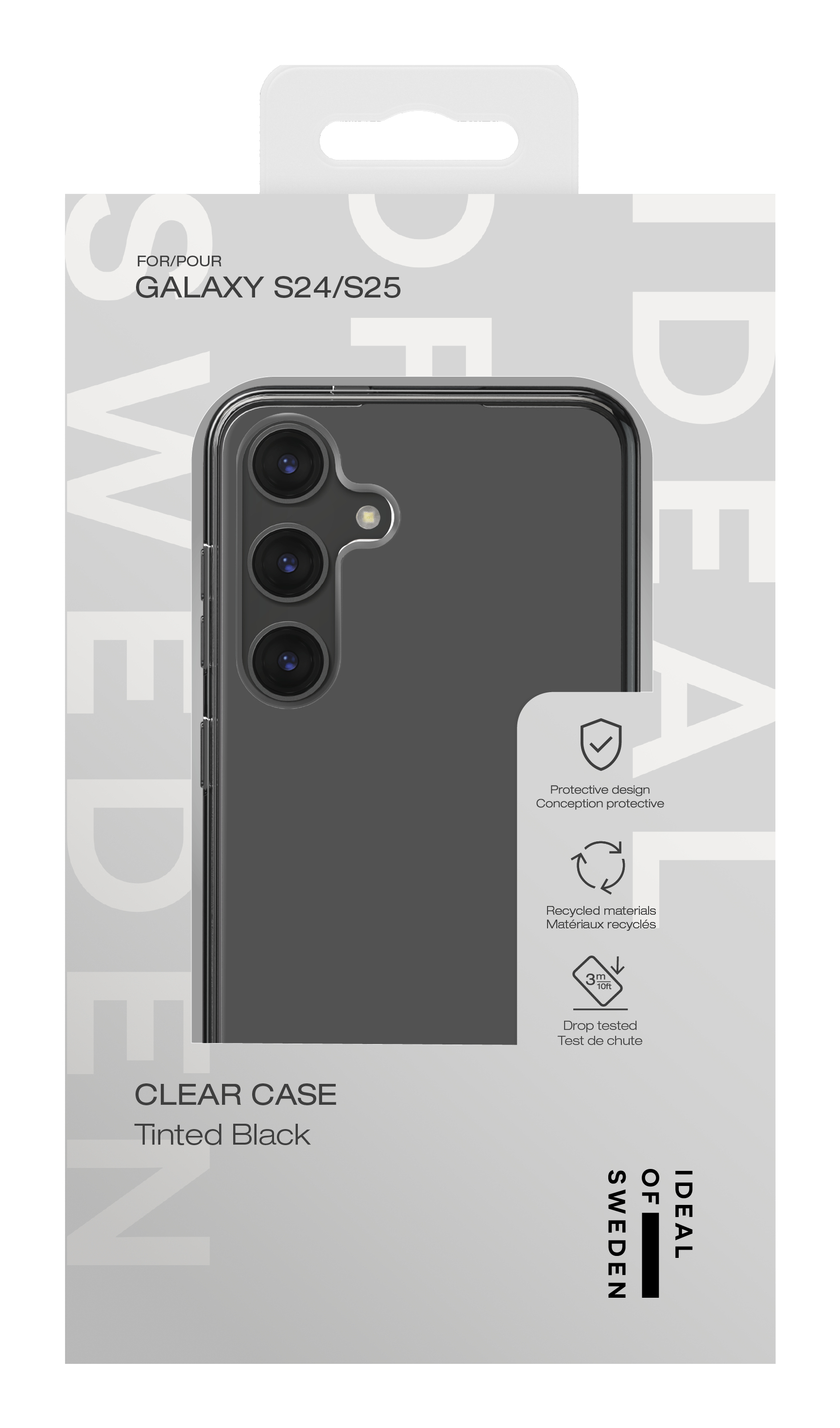 iDeal of Sweden Clear Case Galaxy S24 / S25 Tinted Black – image 4
