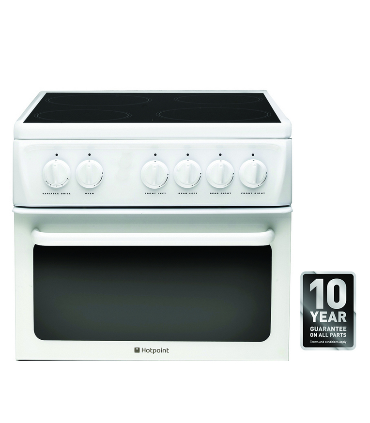 Hotpoint HAE51PS cooker Freestanding cooker Electric Ceramic hob White – image 2