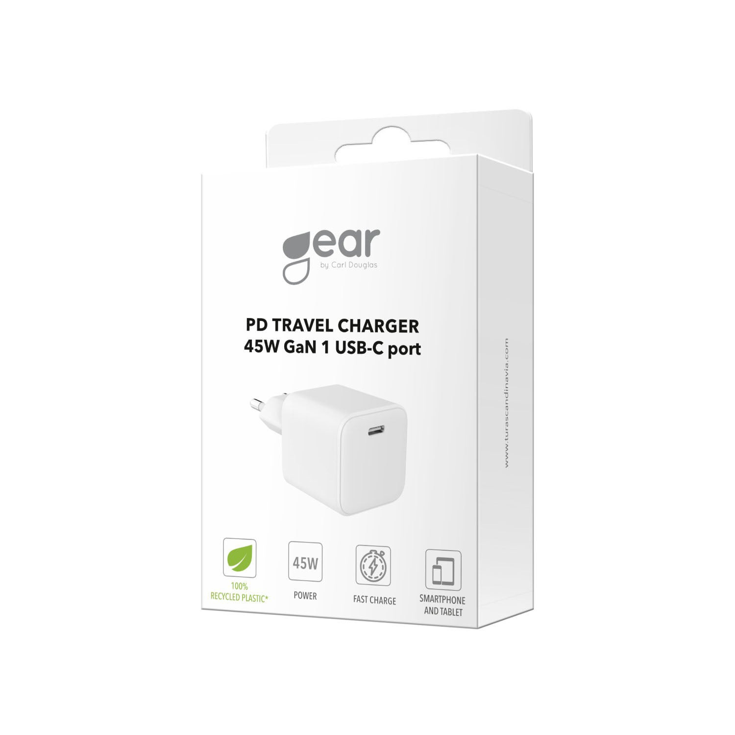 Gear Charger 220V 1xUSB-C PD/PPS 45W GaN White – image 2