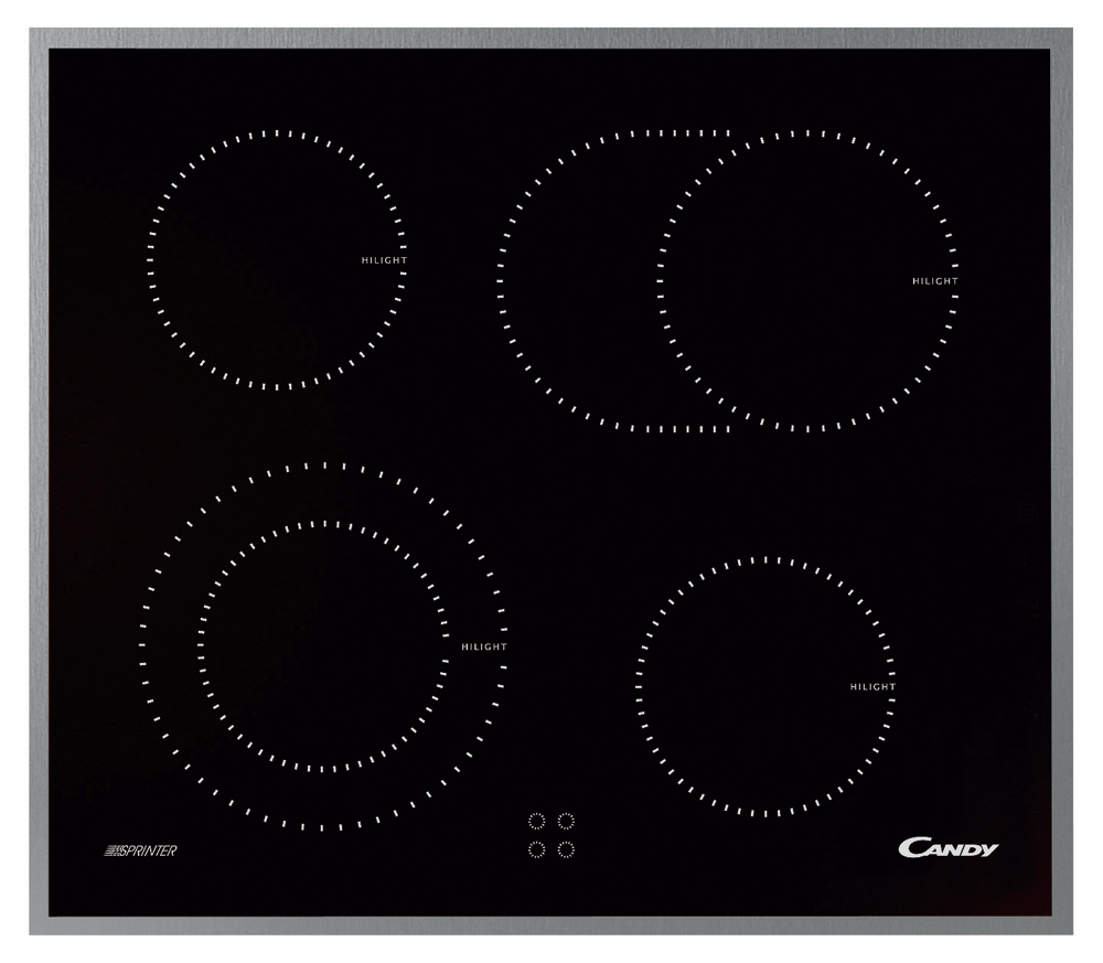 Candy PCV6422X Black Built-in 4 zone(s)