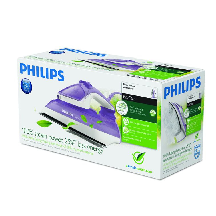 Philips EcoCare Steam iron GC3740/02 – image 2