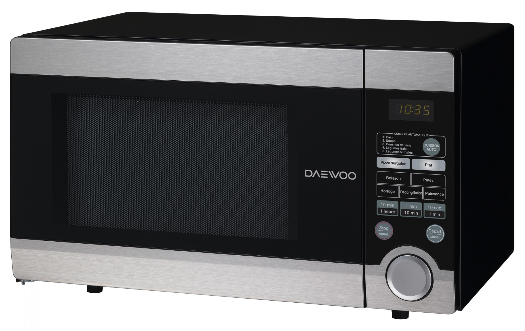 Daewoo KOR-1N4A microwave Black, Stainless steel Solo microwave Countertop – image 2