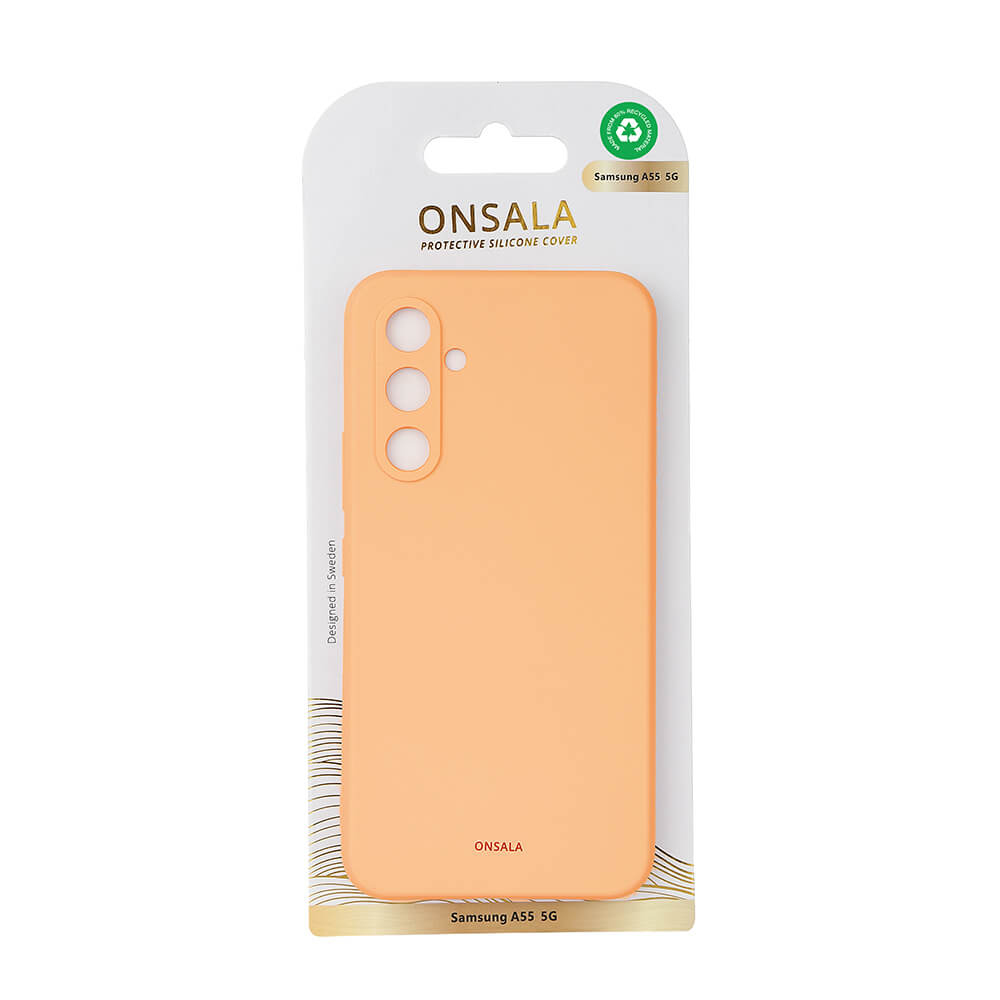 Onsala Phone Case with Silicone Feel Apricot - Samsung A55 – image 2