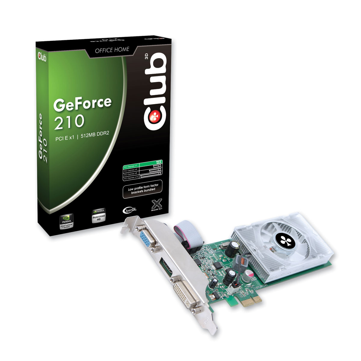 CLUB3D CGNX-212YLIX1 graphics card NVIDIA GDDR2