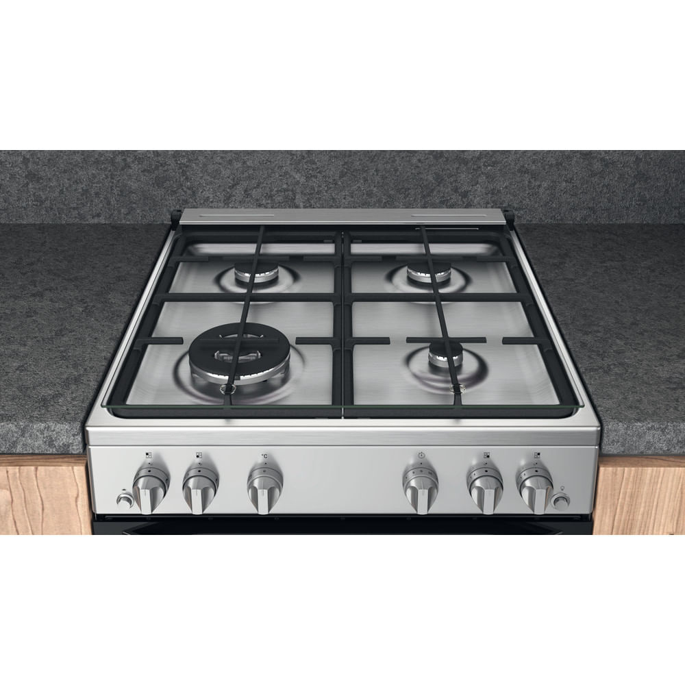 Hotpoint HS67G2PMX/IT/1 Freestanding cooker Natural gas Gas Stainless steel – image 8