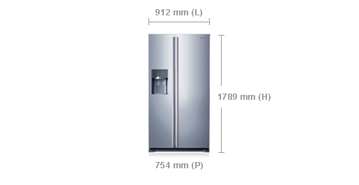 Samsung RS7567THCSL side-by-side refrigerator Freestanding – image 2