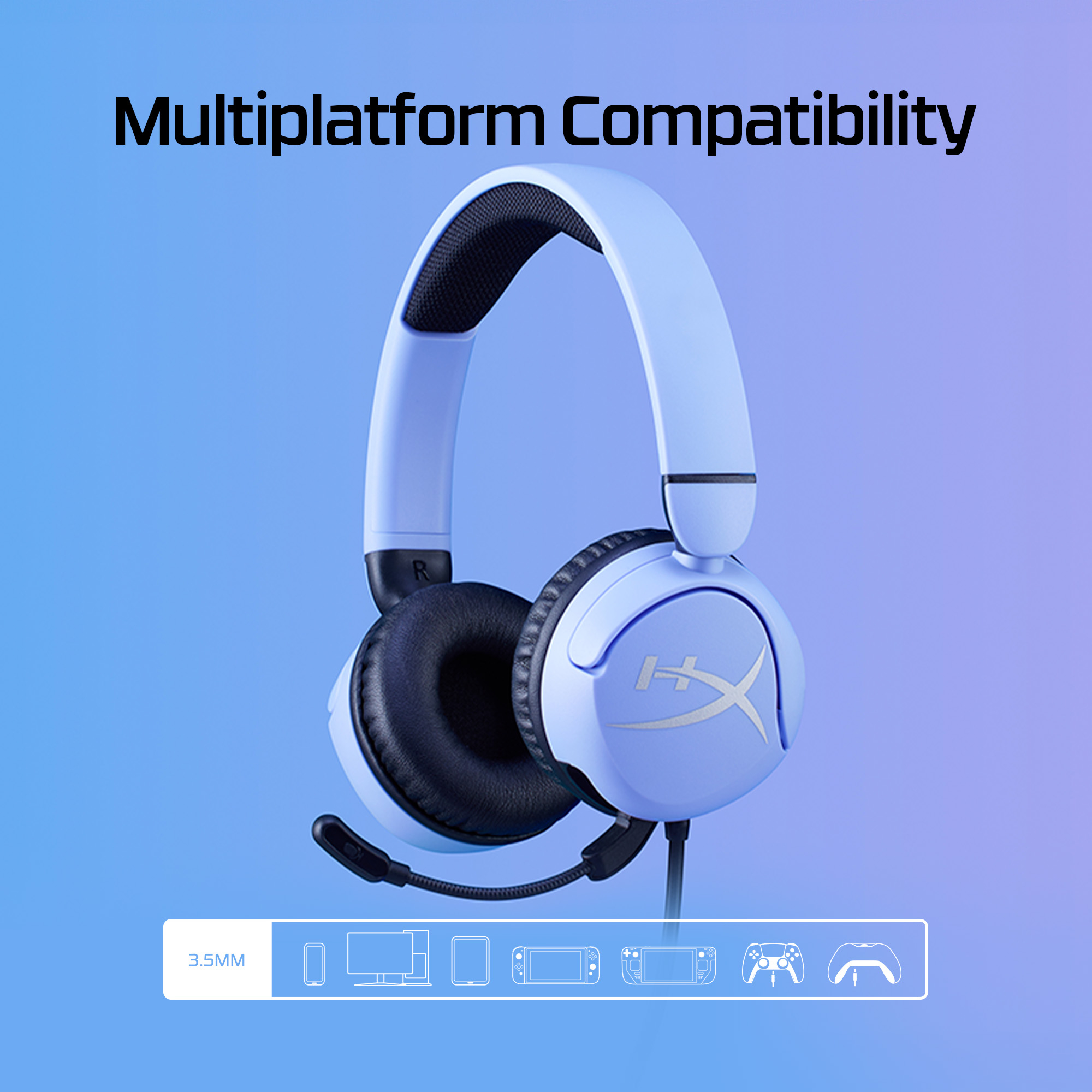 HyperX Cloud Mini Wired Lavender Headset – image 3