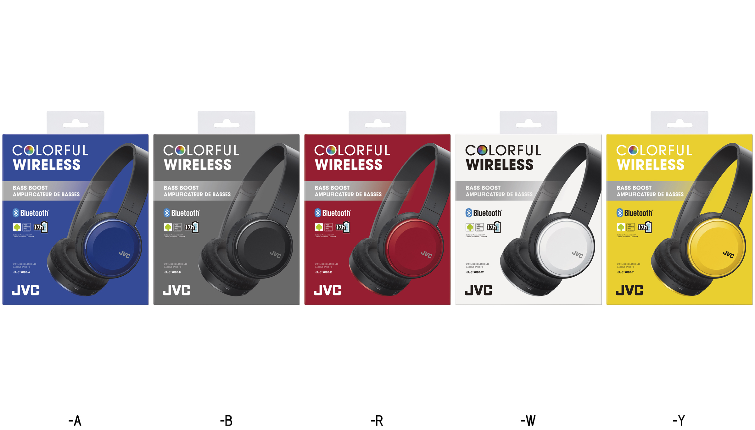 JVC HA-S190BT Headset Wireless Head-band Bluetooth Black – image 2