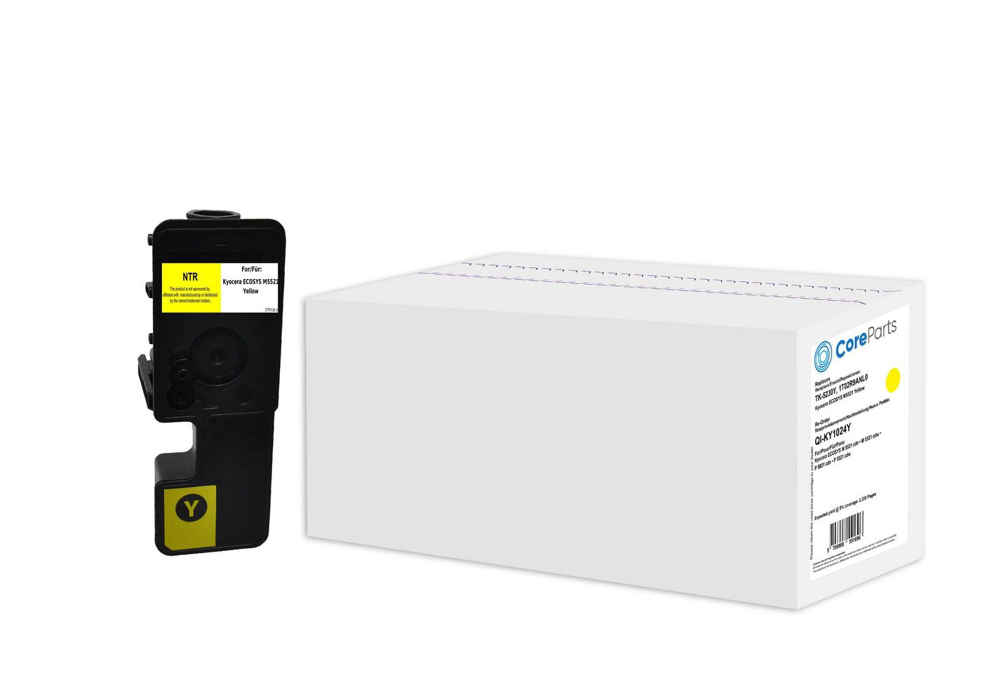 CoreParts QI-KY1024Y toner cartridge 1 pc(s) Original Yellow
