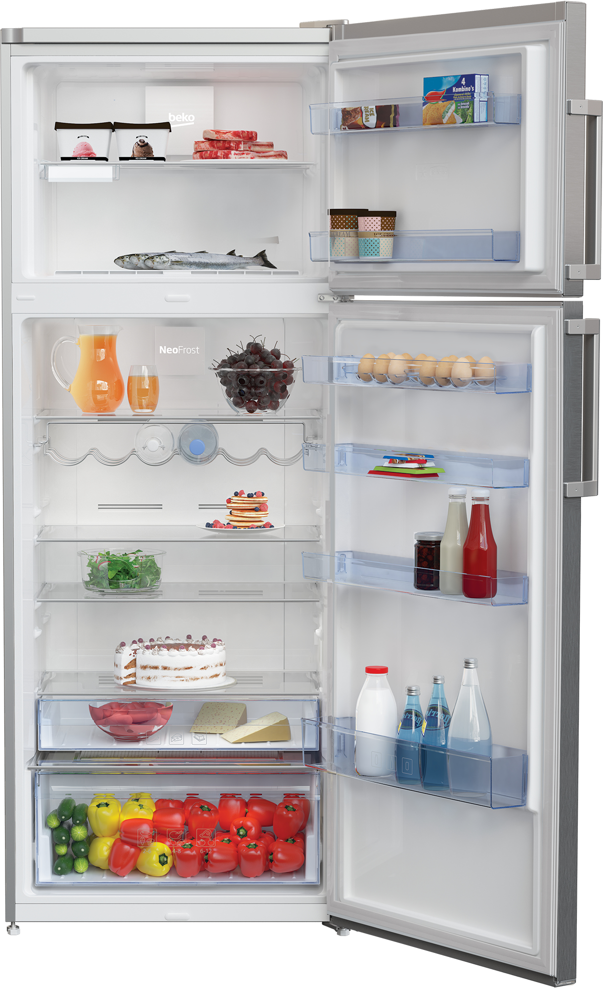 Beko RDNE455E31ZXBN fridge-freezer Freestanding – image 3