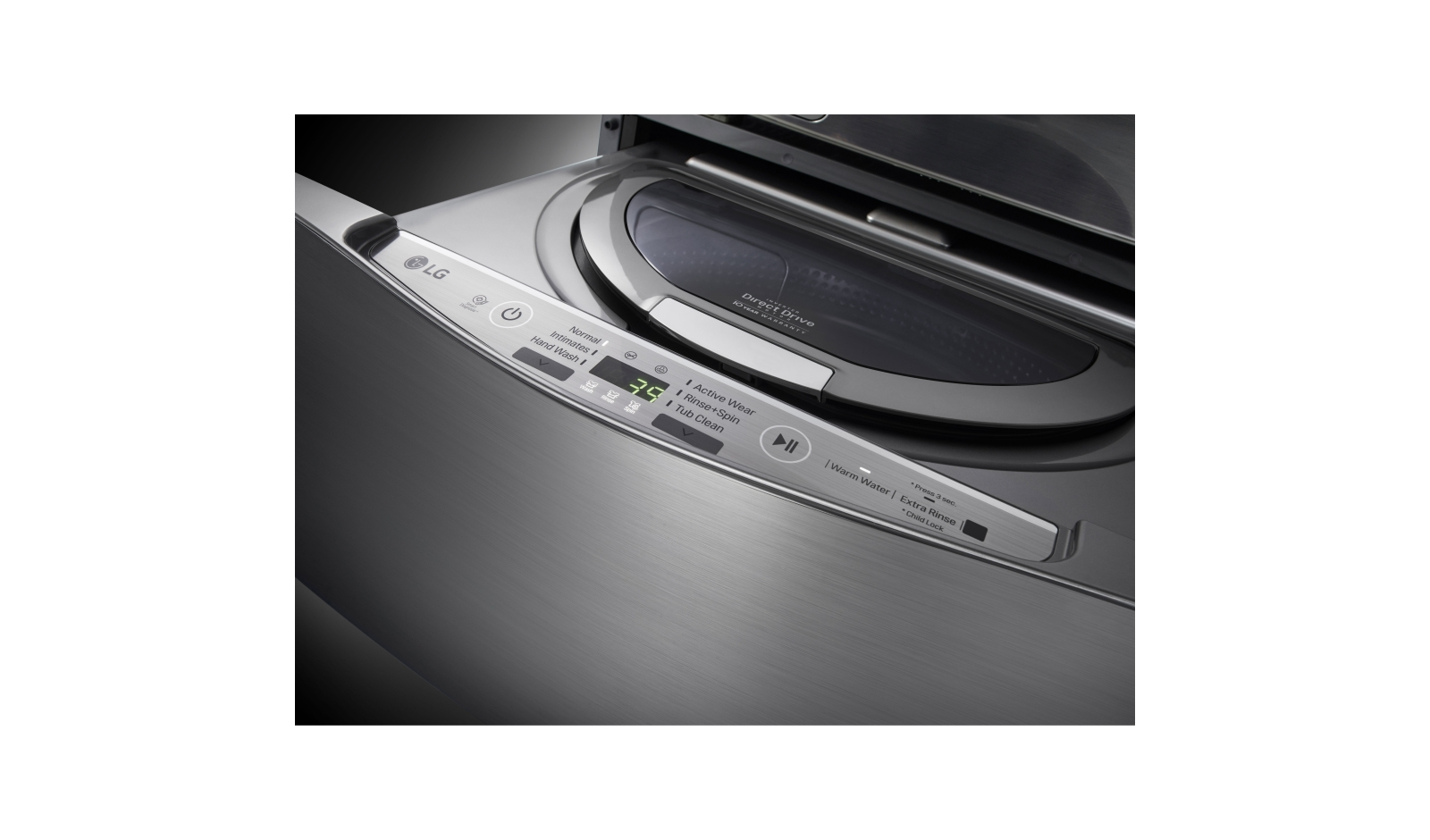 LG WD200CV washing machine Top-load 700 RPM Graphite, Stainless steel – image 7