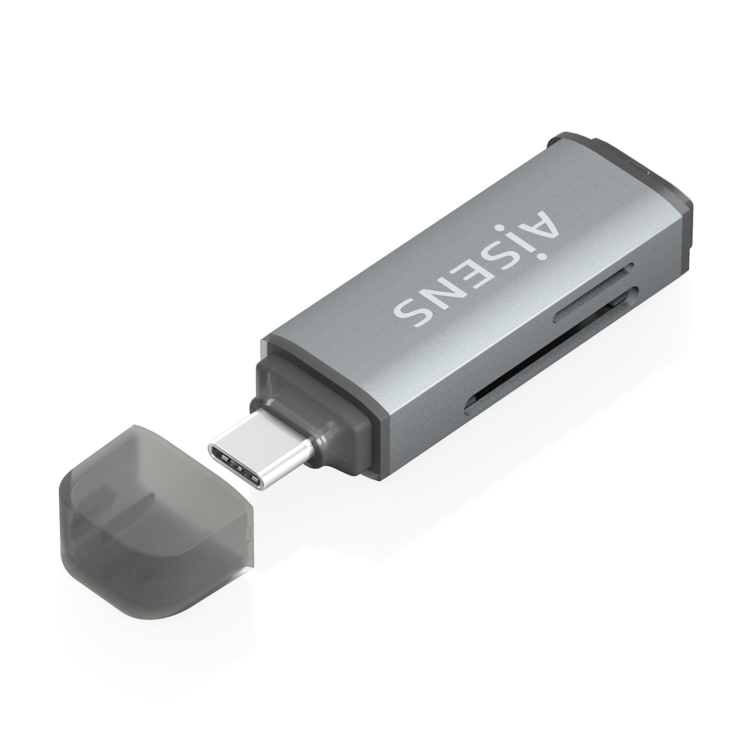 AISENS ASCR-2C10-GR card reader USB 3.2 Gen 1 (3.1 Gen 1) Type-C Grey – image 1
