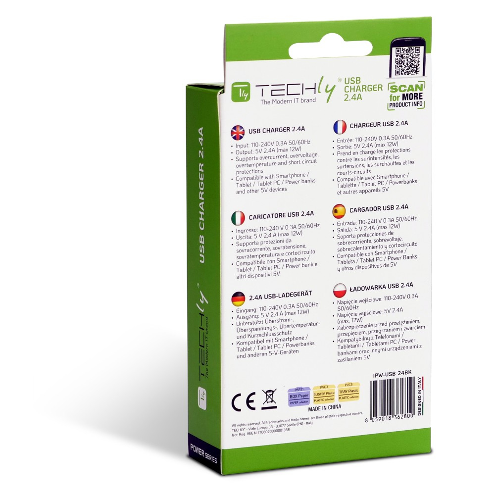 Techly USB-A Wall Charger – image 9