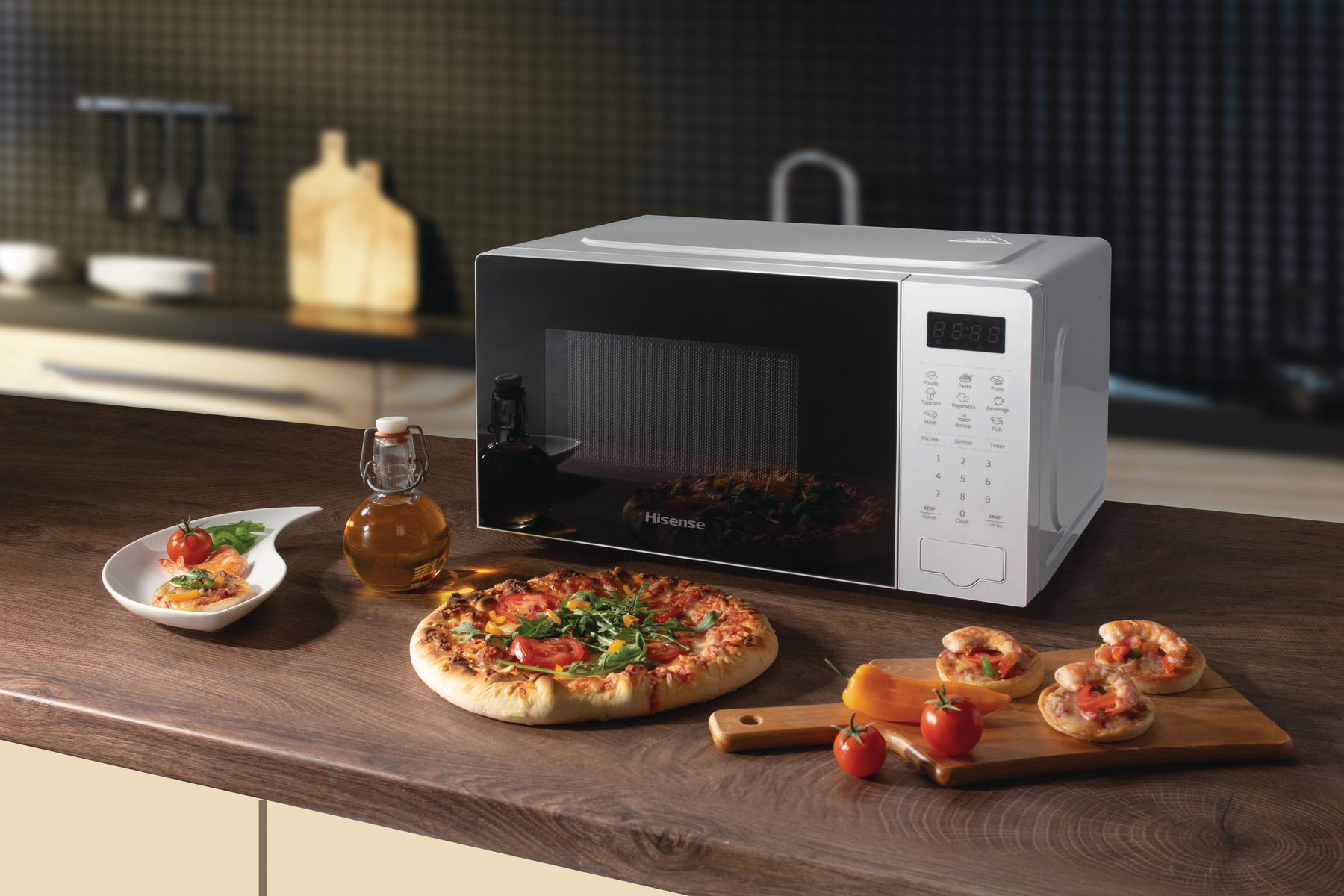 Hisense H20MOWS4UK microwave White Solo microwave Countertop – image 2