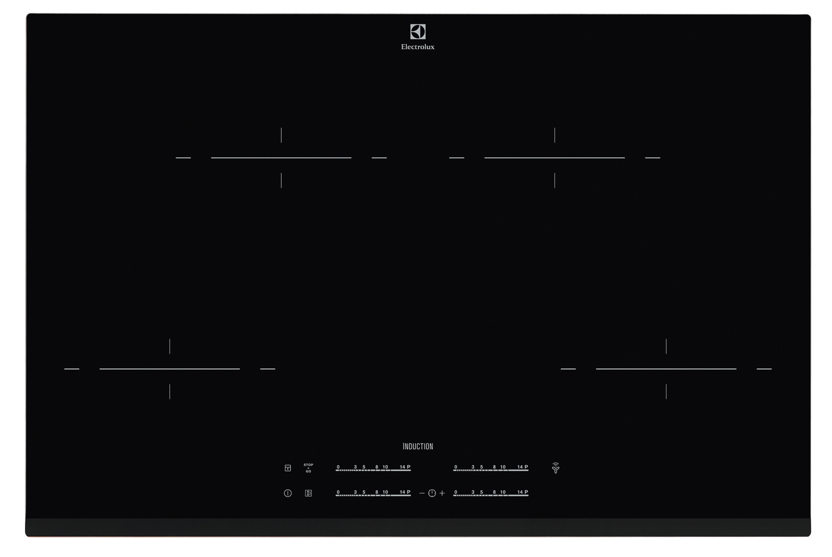 Electrolux EHL8540FHK Black Built-in Zone induction hob 4 zone(s)