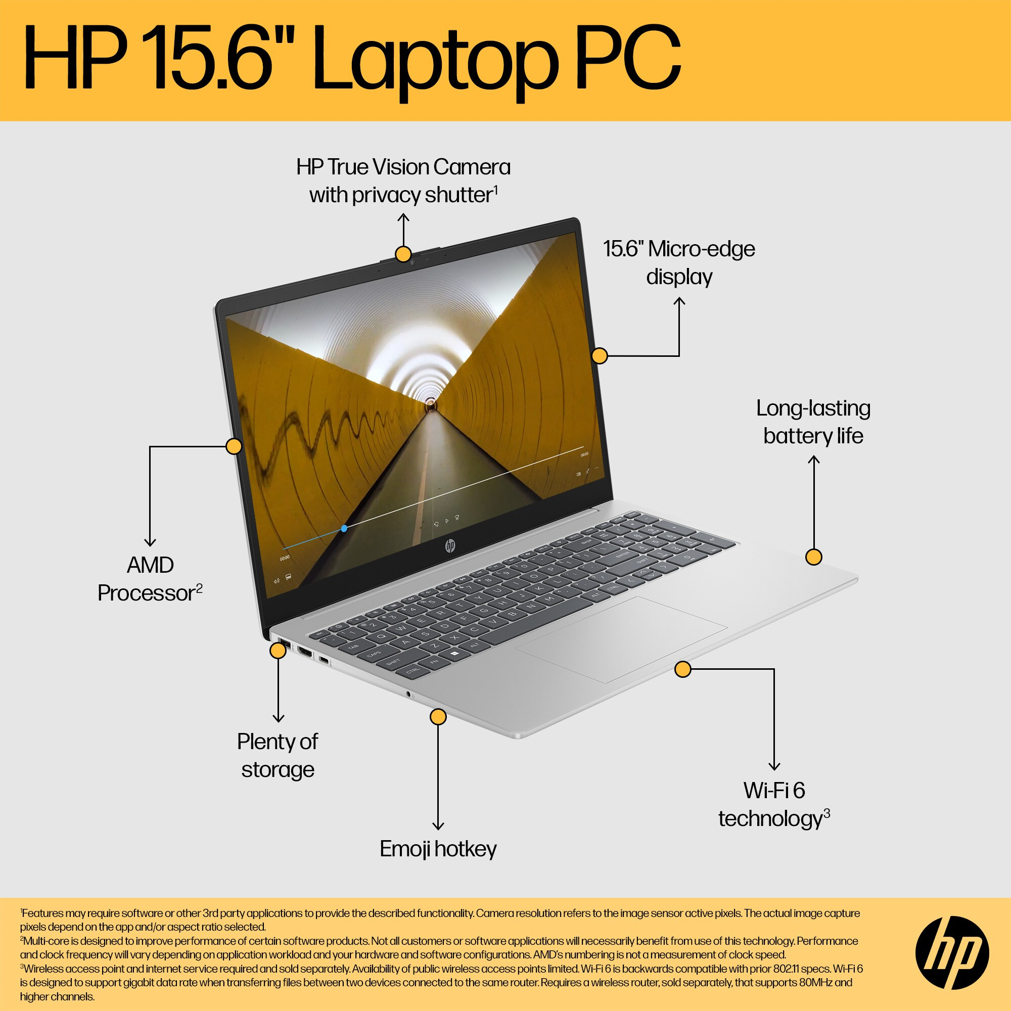 HP 15-fc0001sa AMD Ryzen™ 5 7520U Laptop – image 7