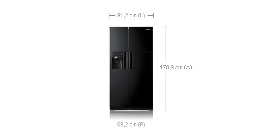 Samsung RSH7PNBP side-by-side refrigerator Freestanding Black – image 5