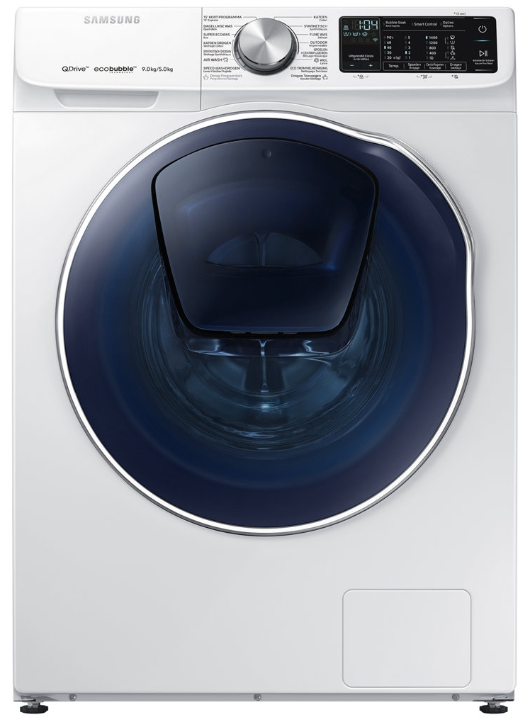 Samsung WD91N642OOW washer dryer Freestanding Front-load Black, White – image 1