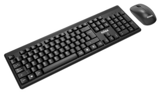 Nilox NXKMWE011 keyboard Mouse included Office RF Wireless Spanish Black – image 2