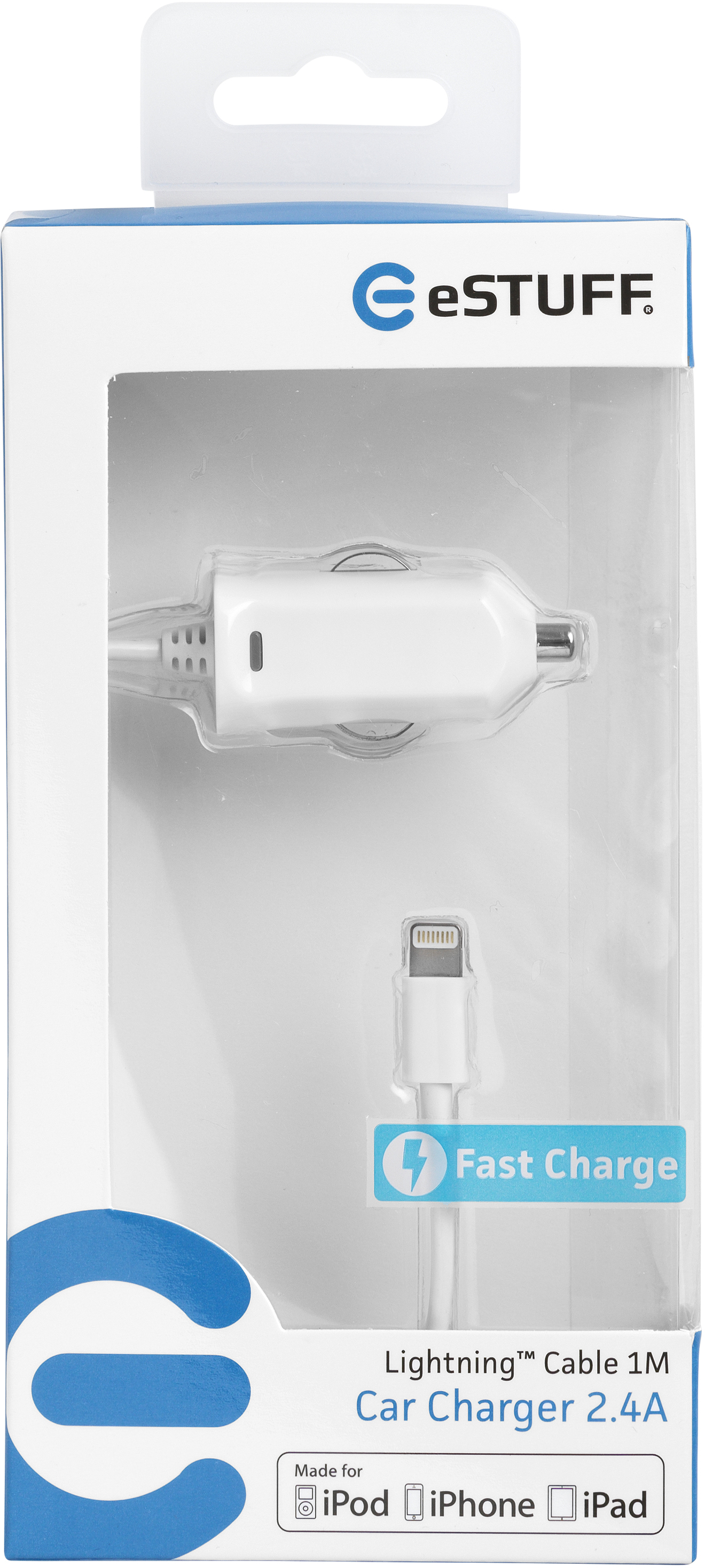 eSTUFF ES80106 mobile device charger Mobile phone, Tablet White Cigar lighter Auto – image 2