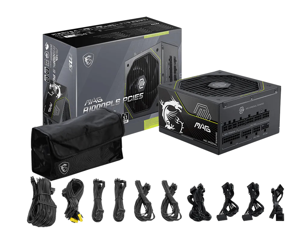 PSU MSI MAG A1000PLS PCIE5 1000W