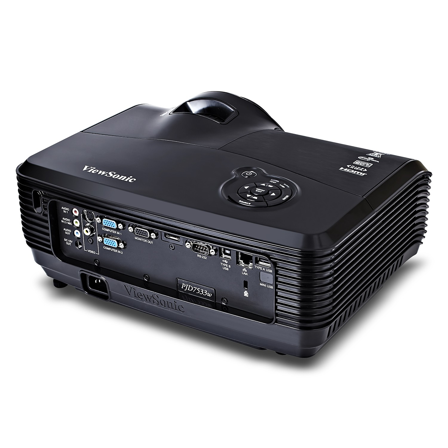 Viewsonic PJD7533w Standard throw projector 4000 ANSI lumens DLP WXGA (1280x800) 3D Black – image 6