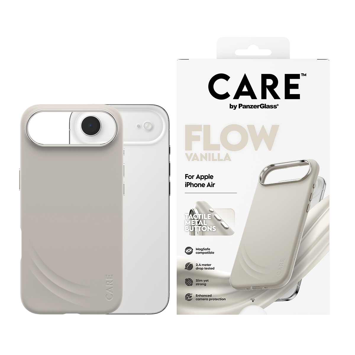 PanzerGlass CARE™ by PanzerGlass® Flow Case Vanilla w. MagSafe iPhone Air – image 2