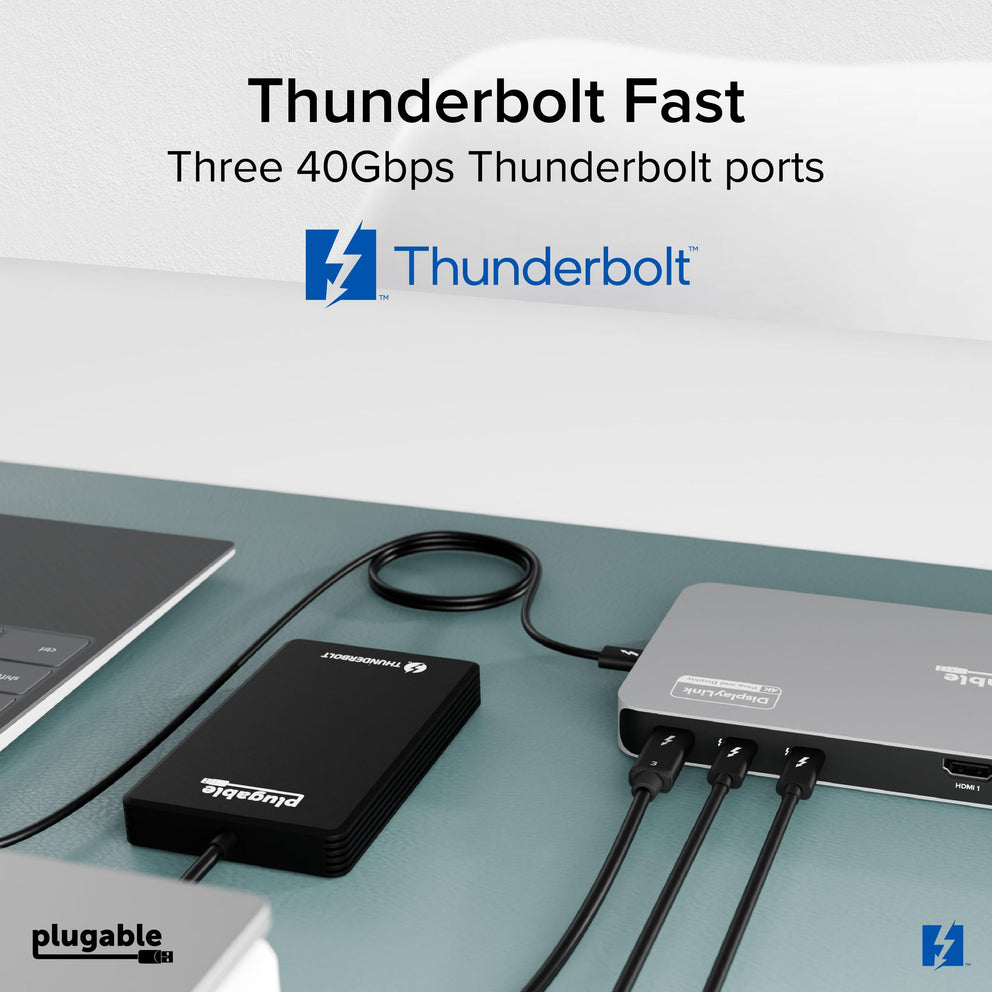 Plugable Technologies TBT-6950PD laptop dock/port replicator Wired Thunderbolt 4 Grey – image 8