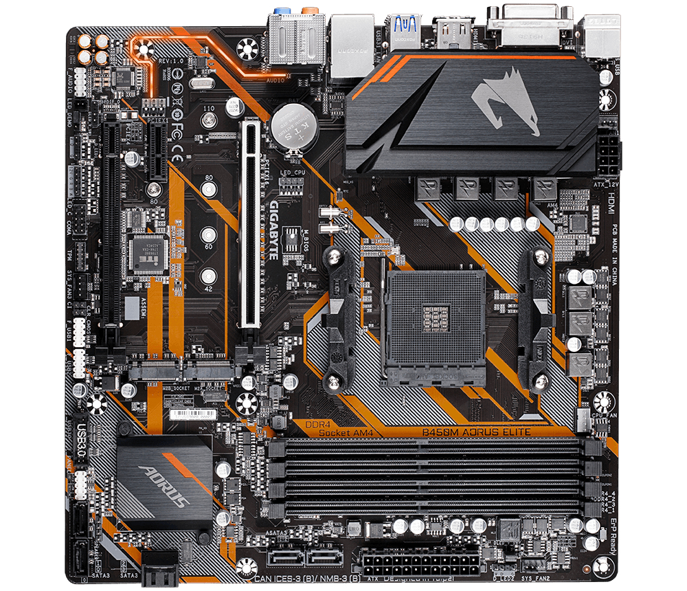 GIGABYTE B450M AORUS ELITE – image 2