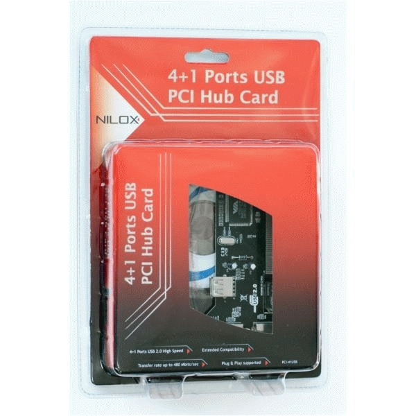 Nilox SCHEDA PCI 4 1 PORTE USB2.0 – image 2