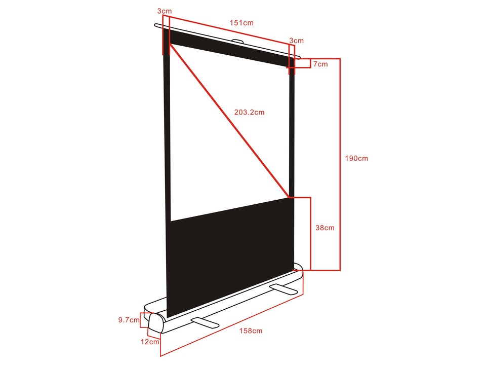 Multibrackets M 1:1 Portable Projection Screen – image 8