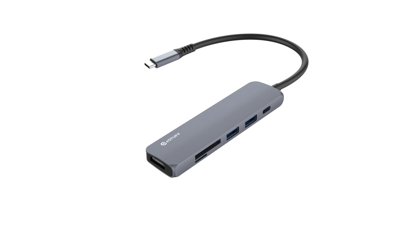 eSTUFF USB-C HDMI Hub Grey – image 1