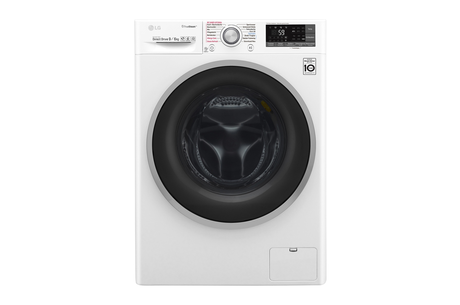 LG F14WD96EH1 washer dryer Freestanding Front-load White – image 1