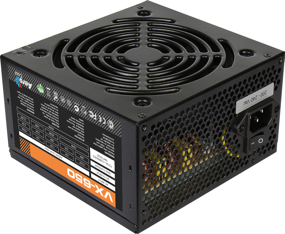Aerocool VX-650W power supply unit ATX Black – image 4