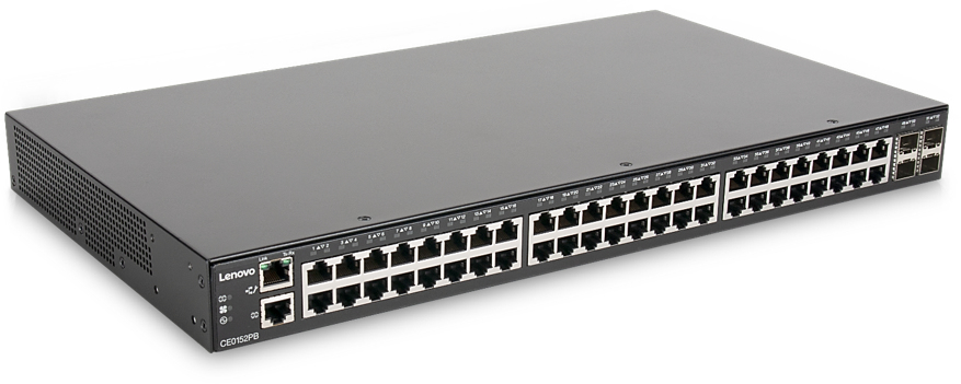 Lenovo CE0152PB Managed L2/L3 Gigabit Ethernet (10/100/1000) Power over Ethernet (PoE) 1U Black