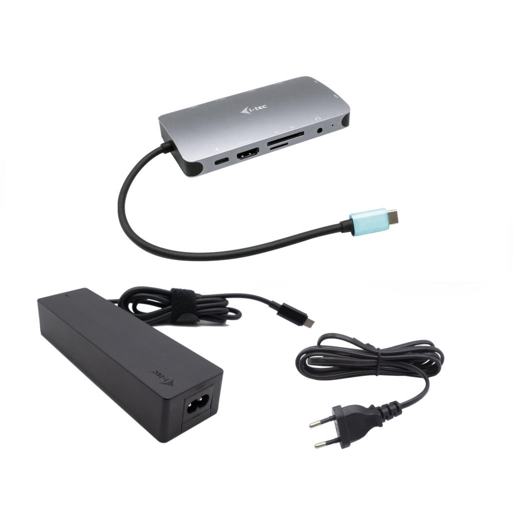 i-tec Metal USB-C Nano Dock HDMI/VGA with LAN Charger 100W