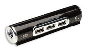 Manhattan 160636 interface hub 480 Mbit/s Black – image 1