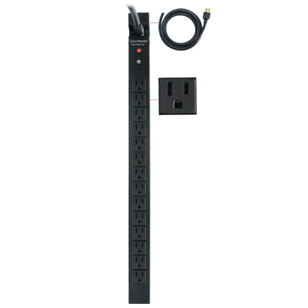CyberPower PDU15BV14F power distribution unit (PDU) 14 AC outlet(s) 0U Black – image 2