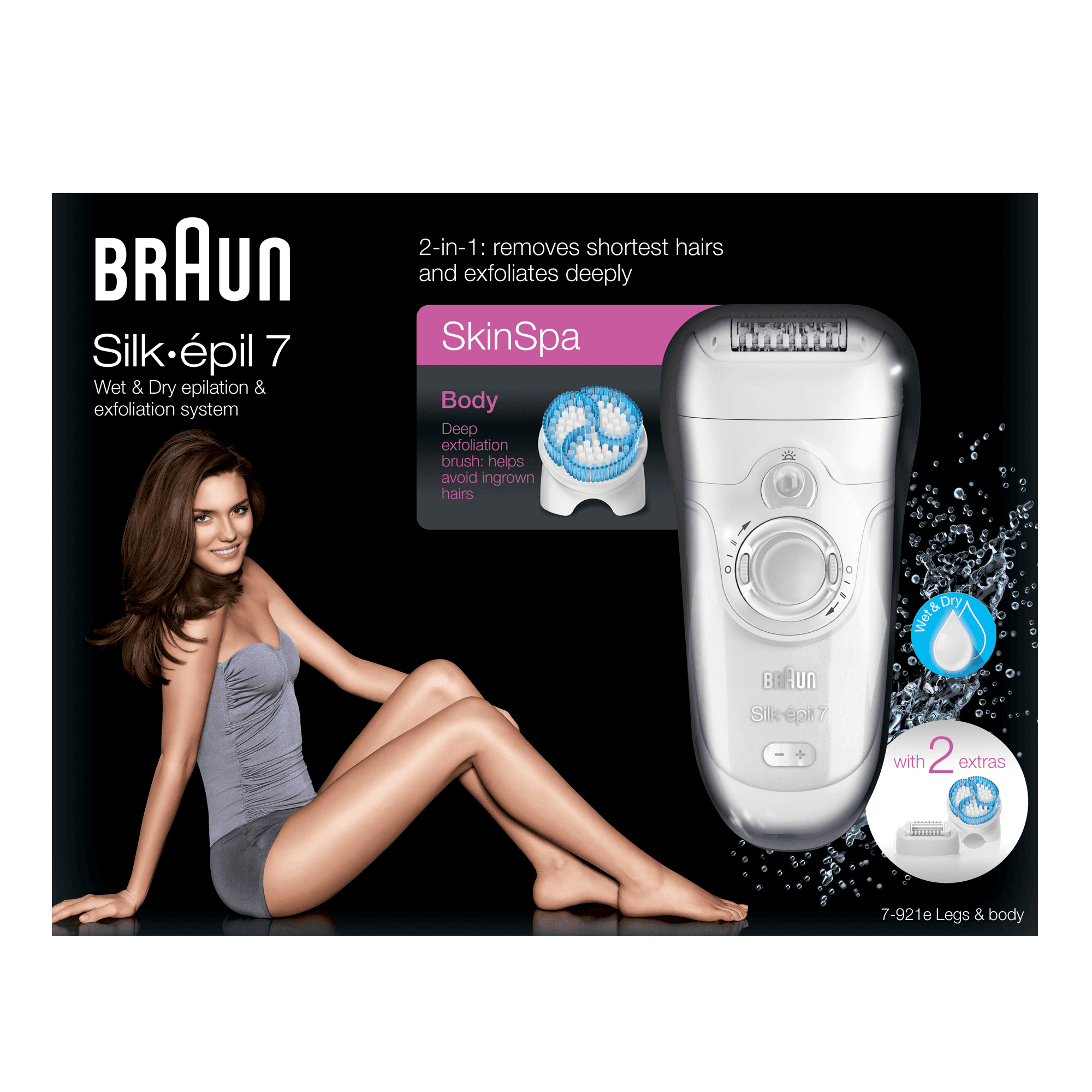 Braun Silk-épil 7 81547817 epilator 40 tweezers White, Silver – image 3