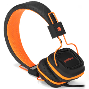 NGS GUMDROPORANGE headphones/headset Wired Head-band Stage/Studio Black, Orange – image 2