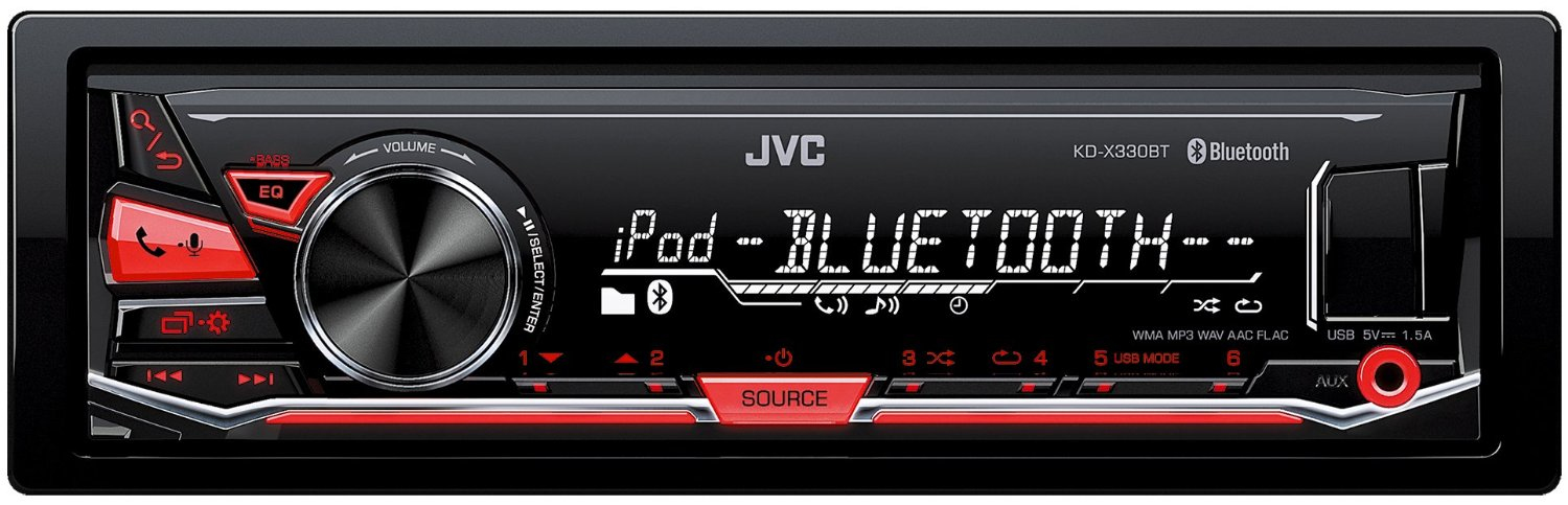 JVC KD-X330BT car media receiver Black Bluetooth – image 2