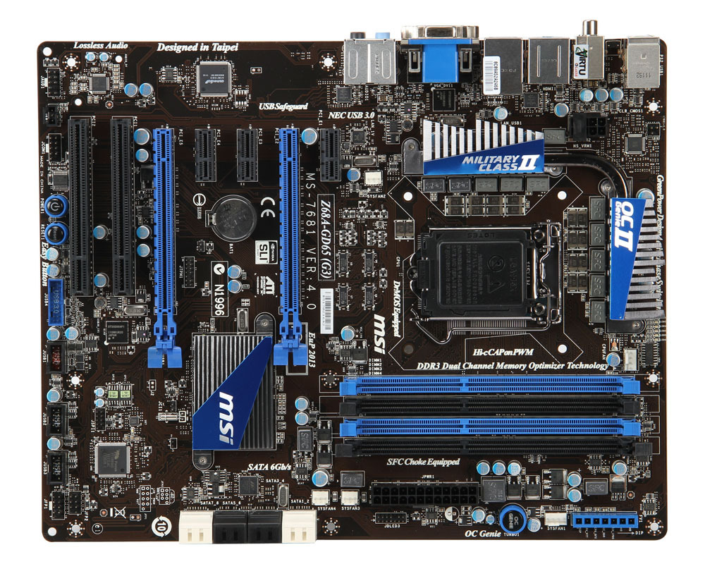 MSI Z68A-GD65 (G3) – image 5