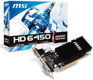 MSI R6450-2GD3H/LP graphics card AMD Radeon HD6450 – image 1