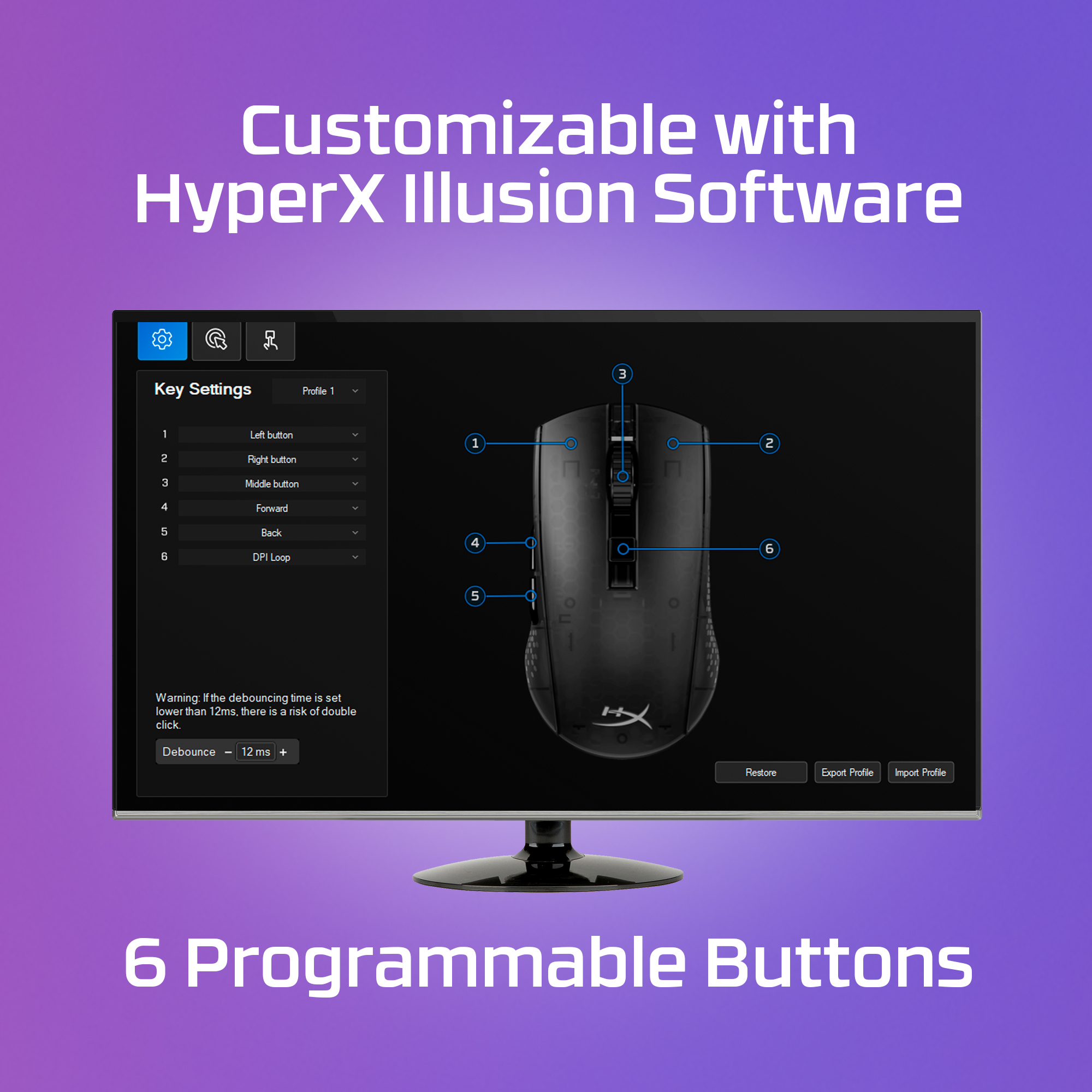 HyperX Pulsefire Warp Wireless Gaming Mouse – image 7