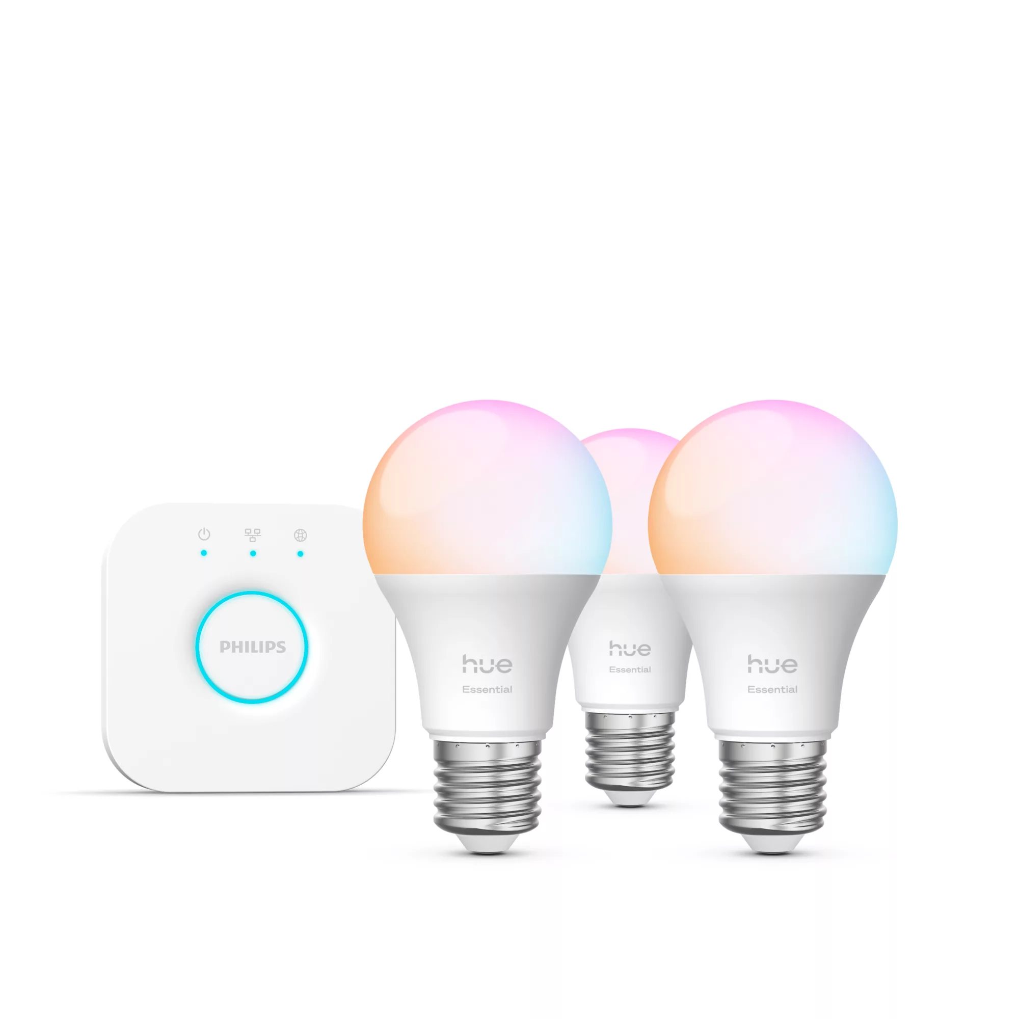 Philips by Signify Kit de démarrage Essential : 3 ampoules connectées E27 (806 lm)