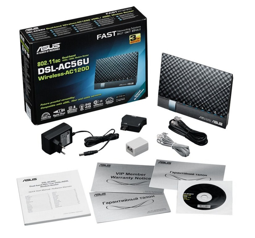 ASUS DSL-AC56U wireless router Gigabit Ethernet Dual-band (2.4 GHz – image 4